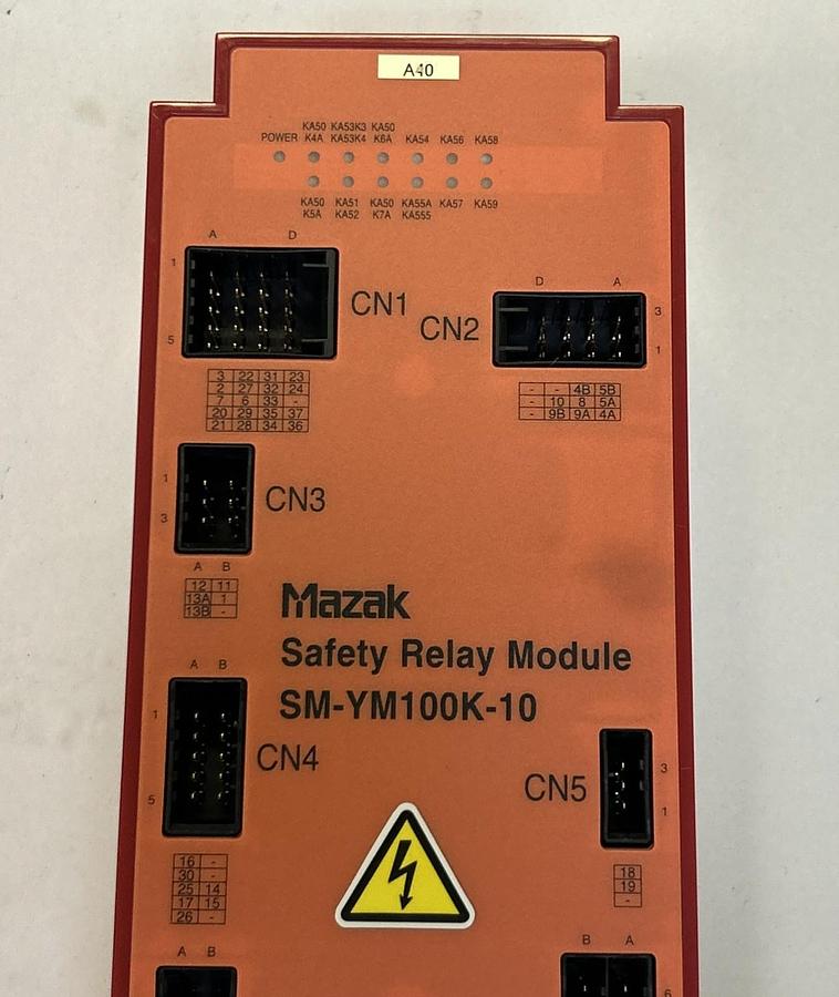 Used MAZAK,SM-YM100K-10,SAFETY RELAY MODULE
