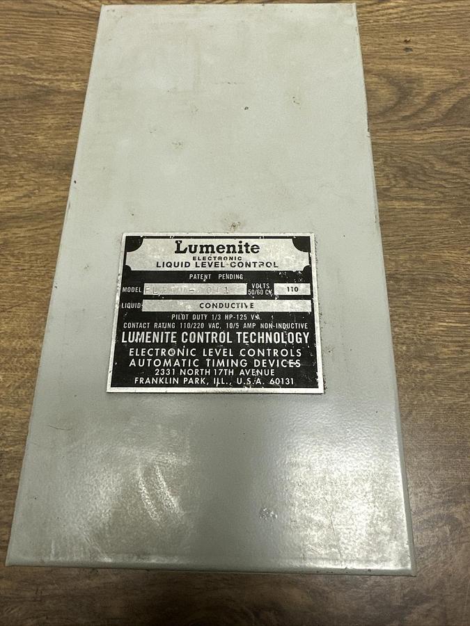 Lumenite,FLFTV-2011,Liquid Level Control