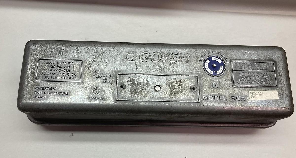 Used Goyen,RCA 3-8V8000-331,Solenoid Valve