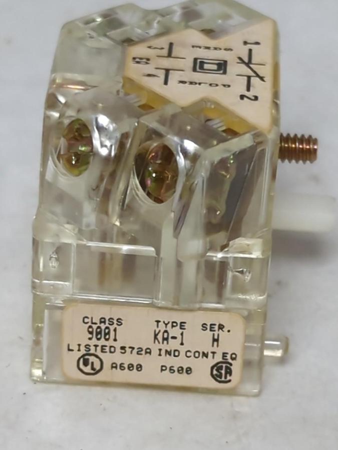 SQUARE D,9001 KA1,FINGER SAFE CONTACT SERIES H NOS