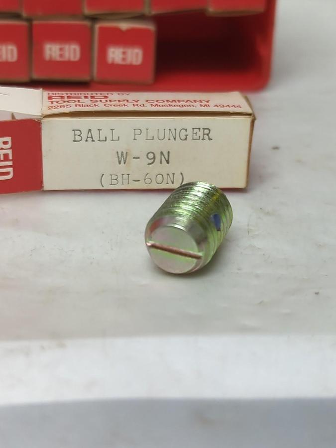 REID,W-9N,BALL PLUNGER BH-60N LOT OF 35 PCS NOS