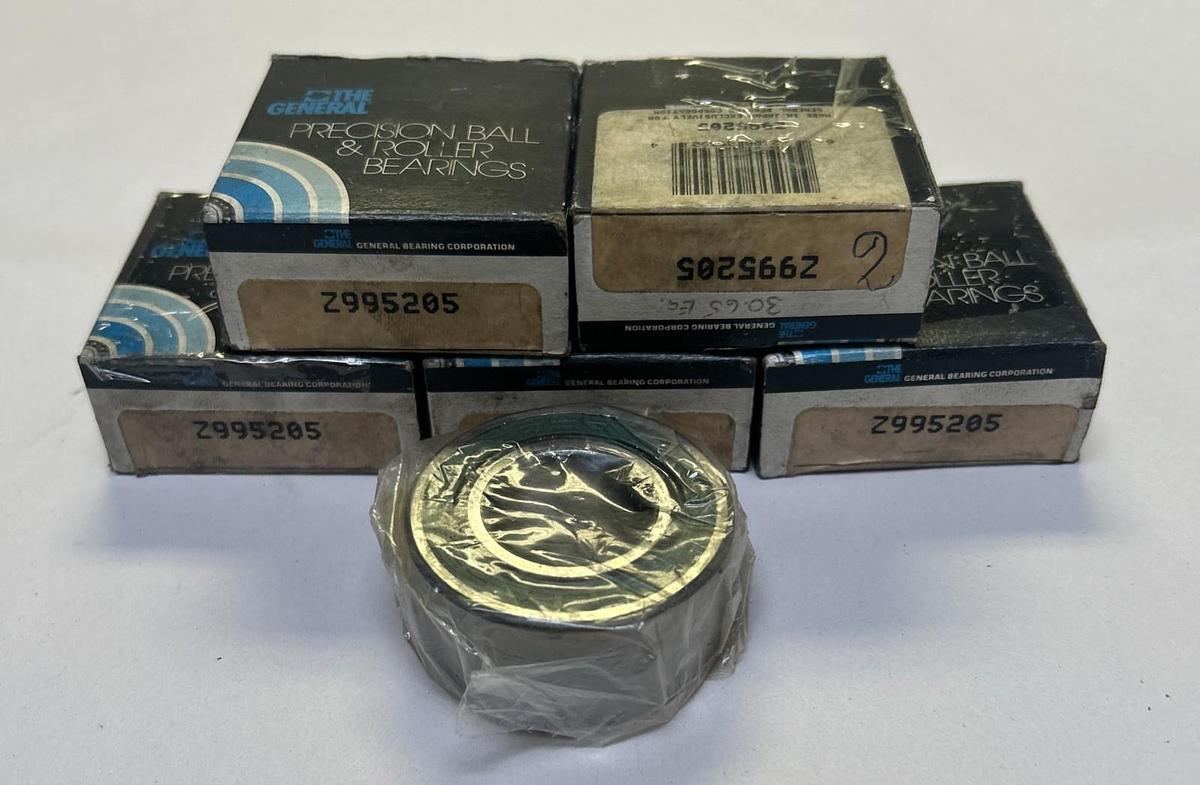 GENERAL,Z995205,PRECISION DOUBLE ROW BALL BEARING 25MM  BORE LOT OF 5 NOS