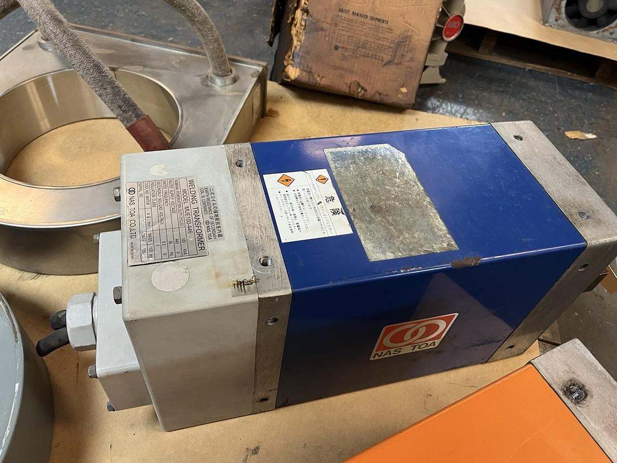 Used NAS TOA,MUE100-446,WELDING TRANSFORMER 100kVA PRI 440V SEC 9.2V