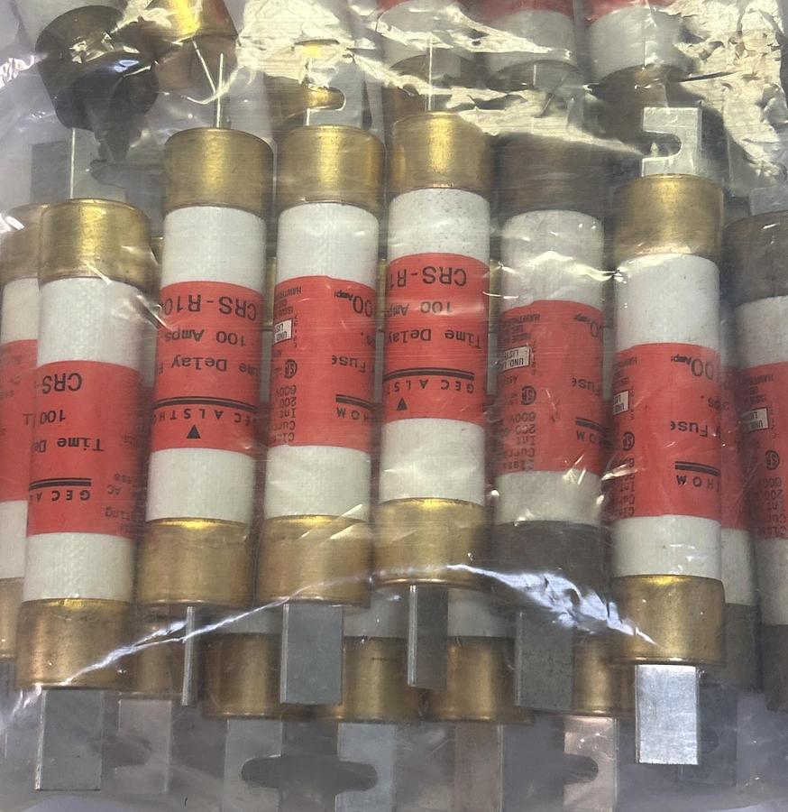 Used CEFCO,CRS-R100,FUSE 100A 600V LOT OF 22