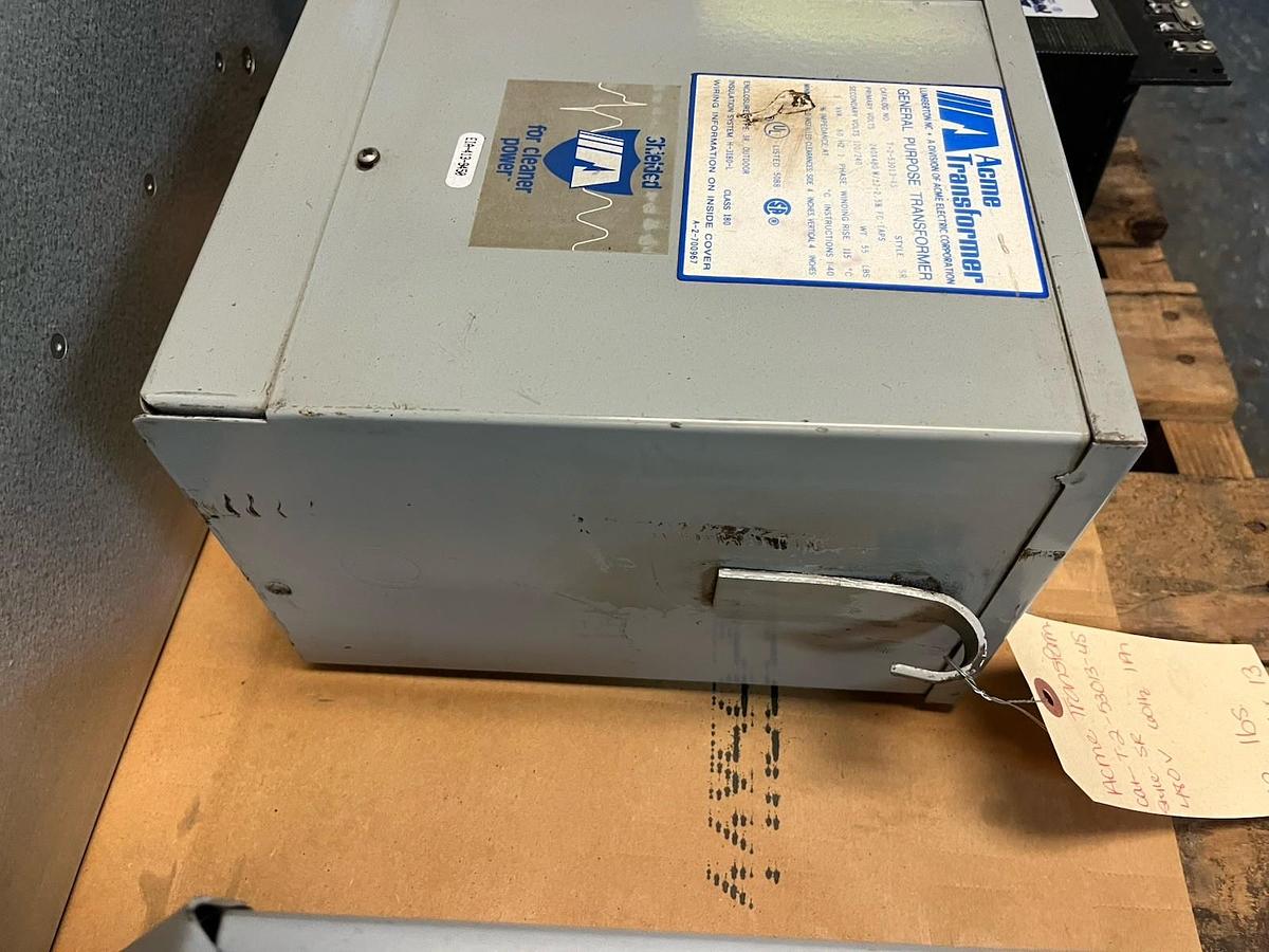 Used ACME,T-2-53013-4S,TRANSFORMER 3KVA PRI 240X480V SEC 120/240V 1PH