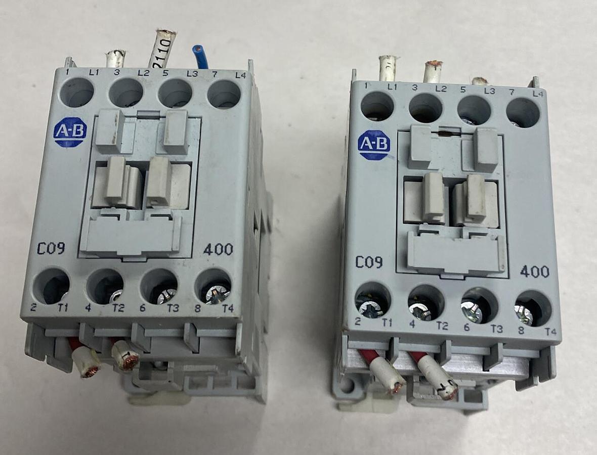 Used Allen-Bradley,100-C09Z*400,Contactor Lot Of 2
