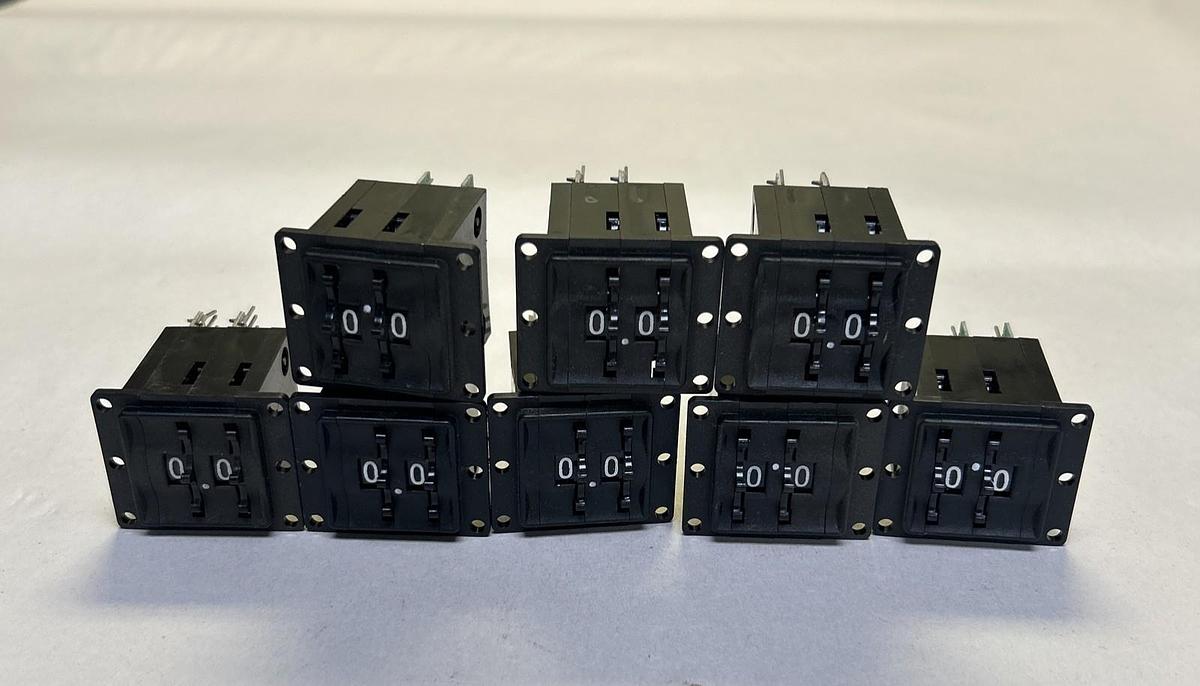 Used C&K,01158,TWO DIGIT COUNTER LOT OF 8