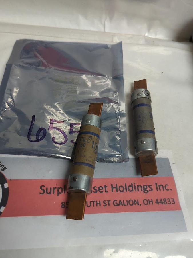 Used EAGLE,655,100 AMP FUSE LOT OF 2 PRE-OWNED
