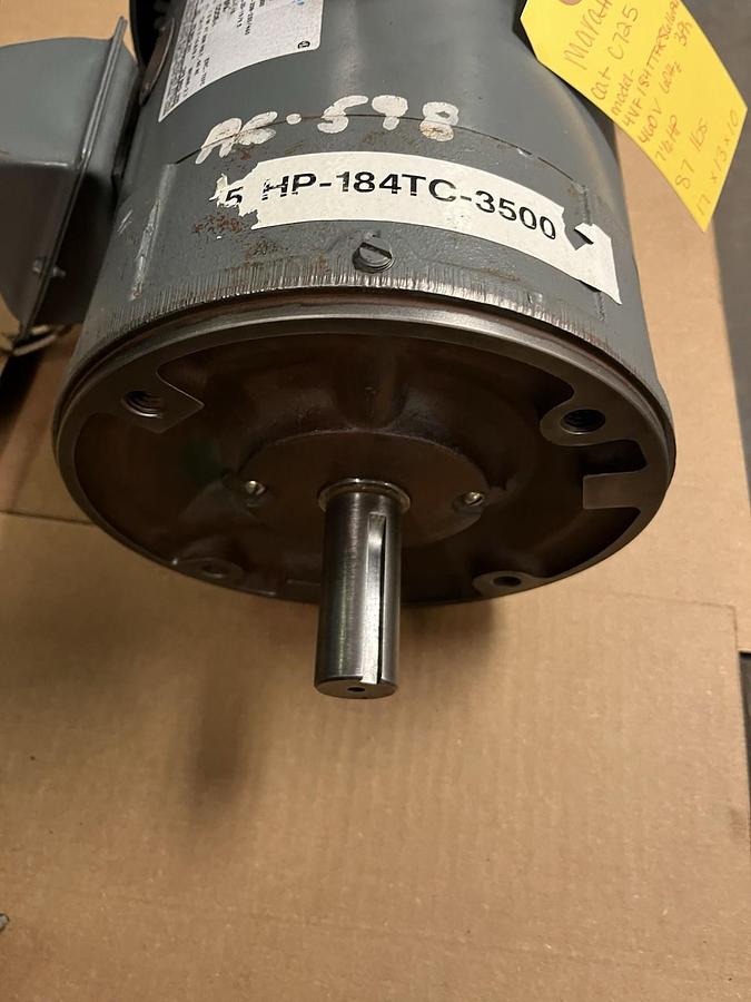 Used MARATHON,C725,ELECTRIC MOTOR 7.5HP 3500RPM 3PH 184TC