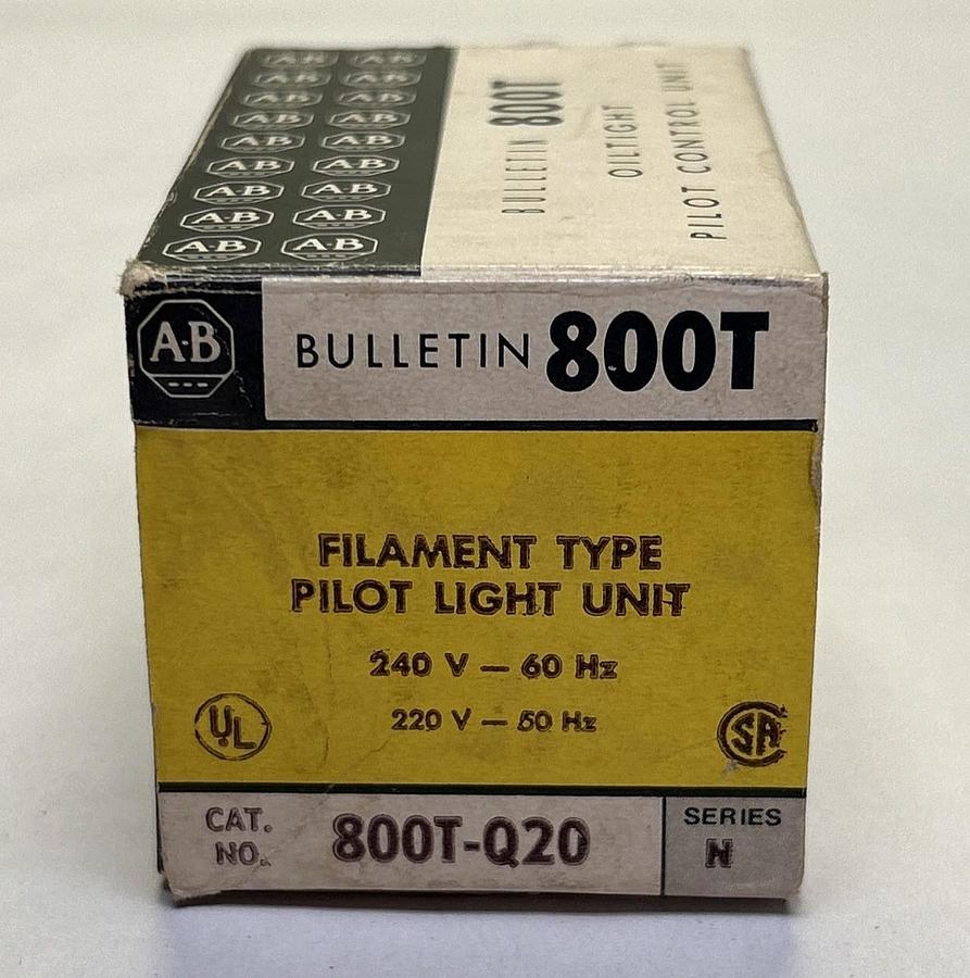 ALLEN BRADLEY,800T-Q20,FILAMENT PILOT LIGHT NOS