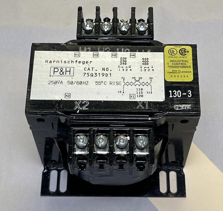 P&H,75Q319D1,TRANSFORMER 250VA NOS