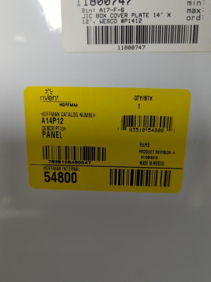 HOFFMAN,A14P12,JUNCTION PANEL 54800 LOT OF 3 NOS