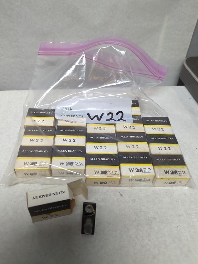 ALLEN BRADLEY,W22,THERMAL OVERLOAD HEATER ELEMENT LOT OF 17 NOS