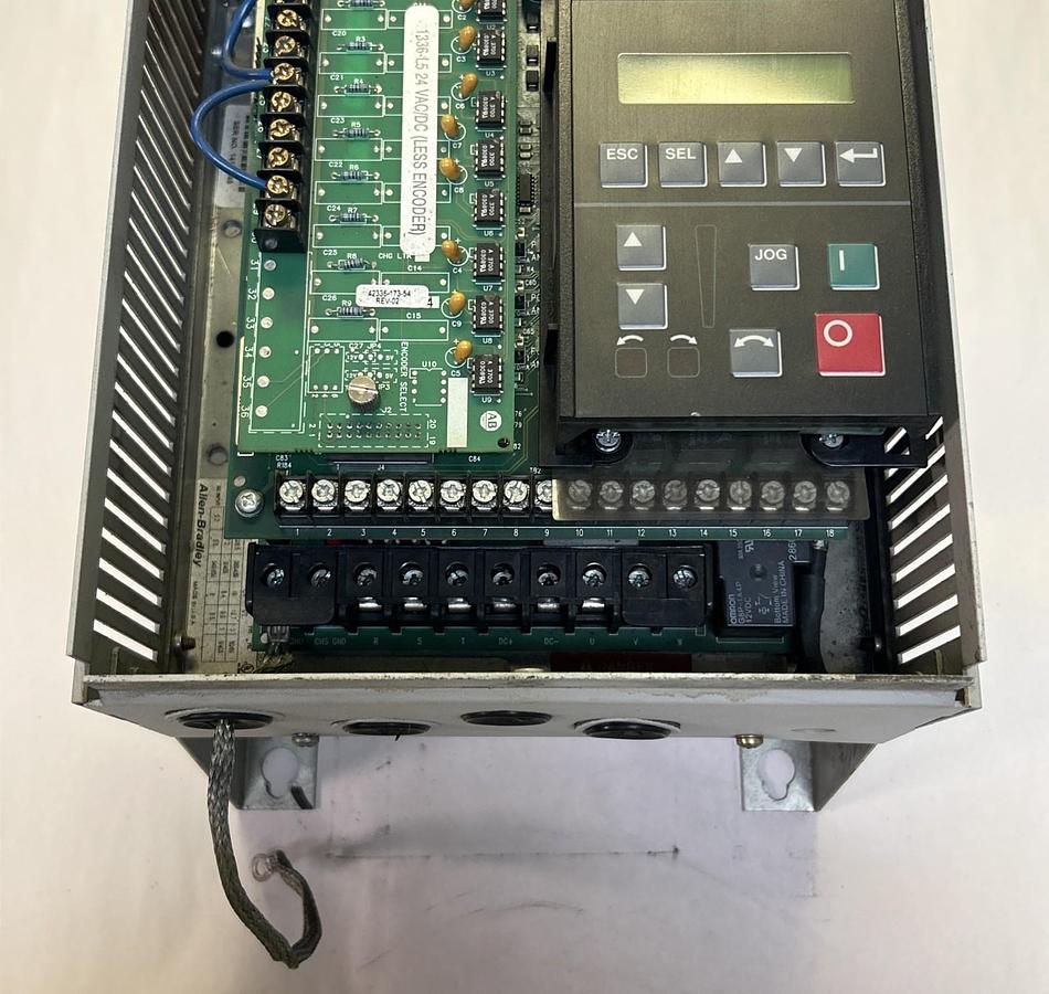 Used ALLEN BRADLEY,1336F-BRF50-AE-EN,ADJUSTABLE FREQUENCY AC DRIVE