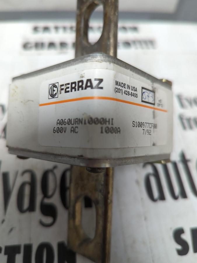 FERRAZ,A060URN1000HI,FUSE 600V AC/ 1000A NOS
