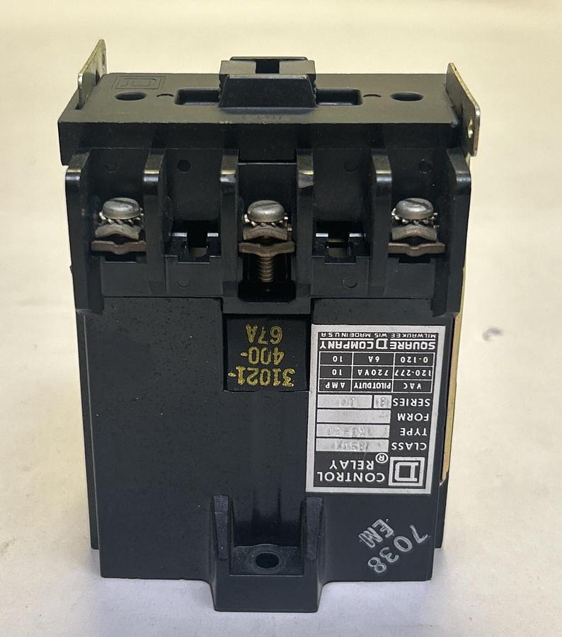 Used SQUARE D,8501G0-20,CONTROL RELAY