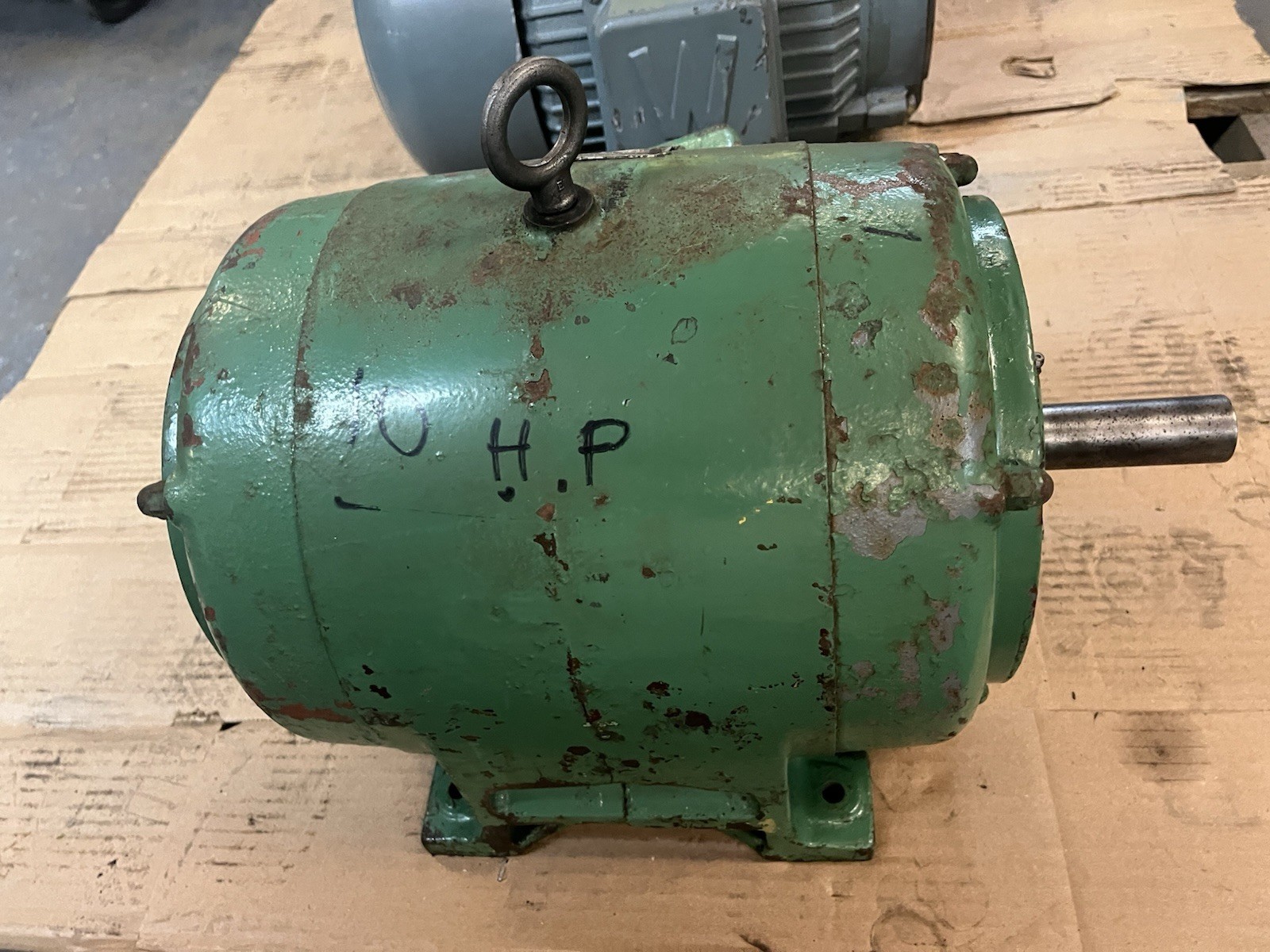 Used NEWMAN,215-DD-89-2-BB,INDUCTIION MOTOR 10HP 1675RPM 440V 3PH