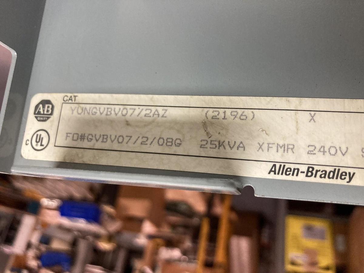 Used Allen Bradley,2100 2196,12 Inch Fused MCC Disconnect Feeder Bucket