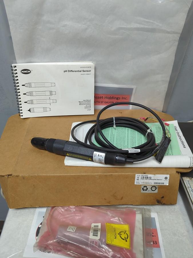 HACH,MODEL RD`R5,PHD ORP DIFFERENTIAL SENSOR NEW OPEN BOX