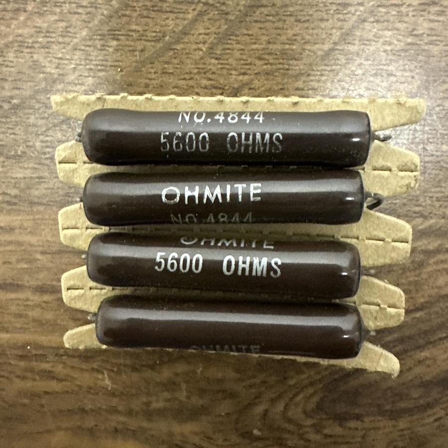 Ohmite,4844,5600 Ohm Resistor LOT of 4