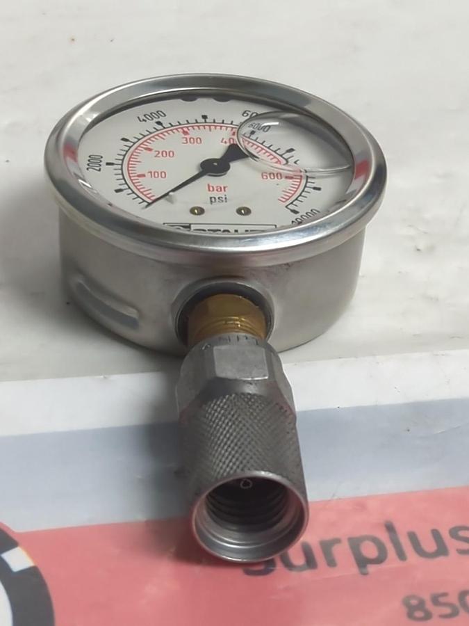 Used STAUFF,0-600/0-1000,GAUGE 0-600 BAR 0-1000PSI PRE-OWNED