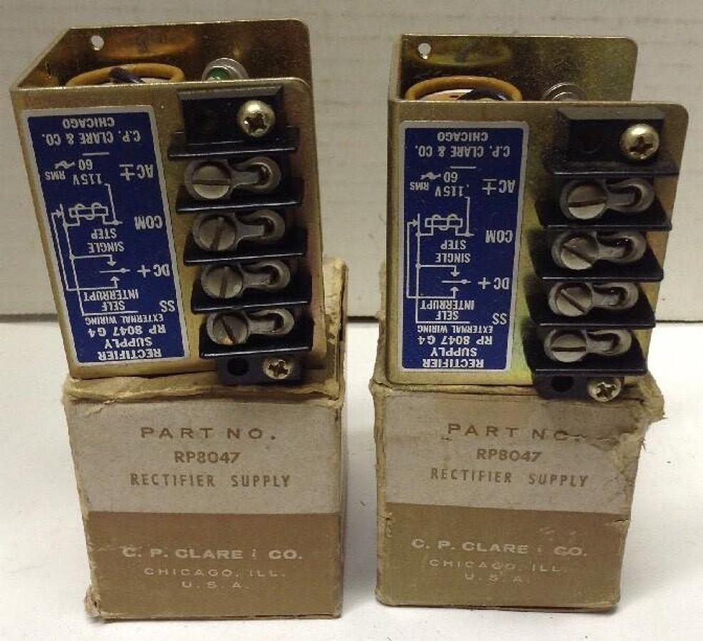 C.P. Clare Co.,RP8047,Rectifier Supply LOT OF 2