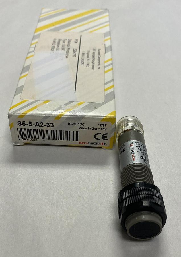 Used DATALOGIC,S5-5-A2-33,PHOTOELECTRIC SENSOR 30VDC 150MA NEW
