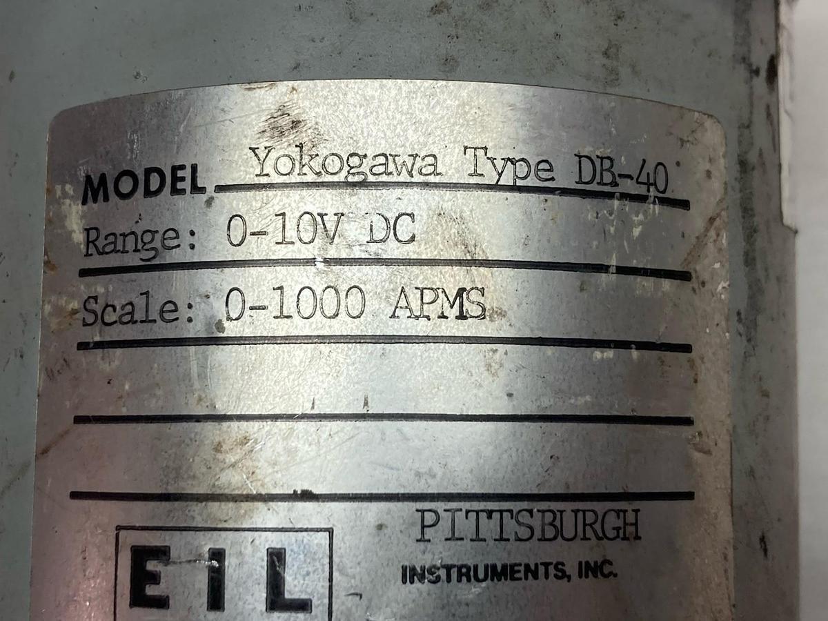 Used EIL Instruments,Model DB-40,Panel Mount Meter 0-10VDC Scale 0-1000 AMPS