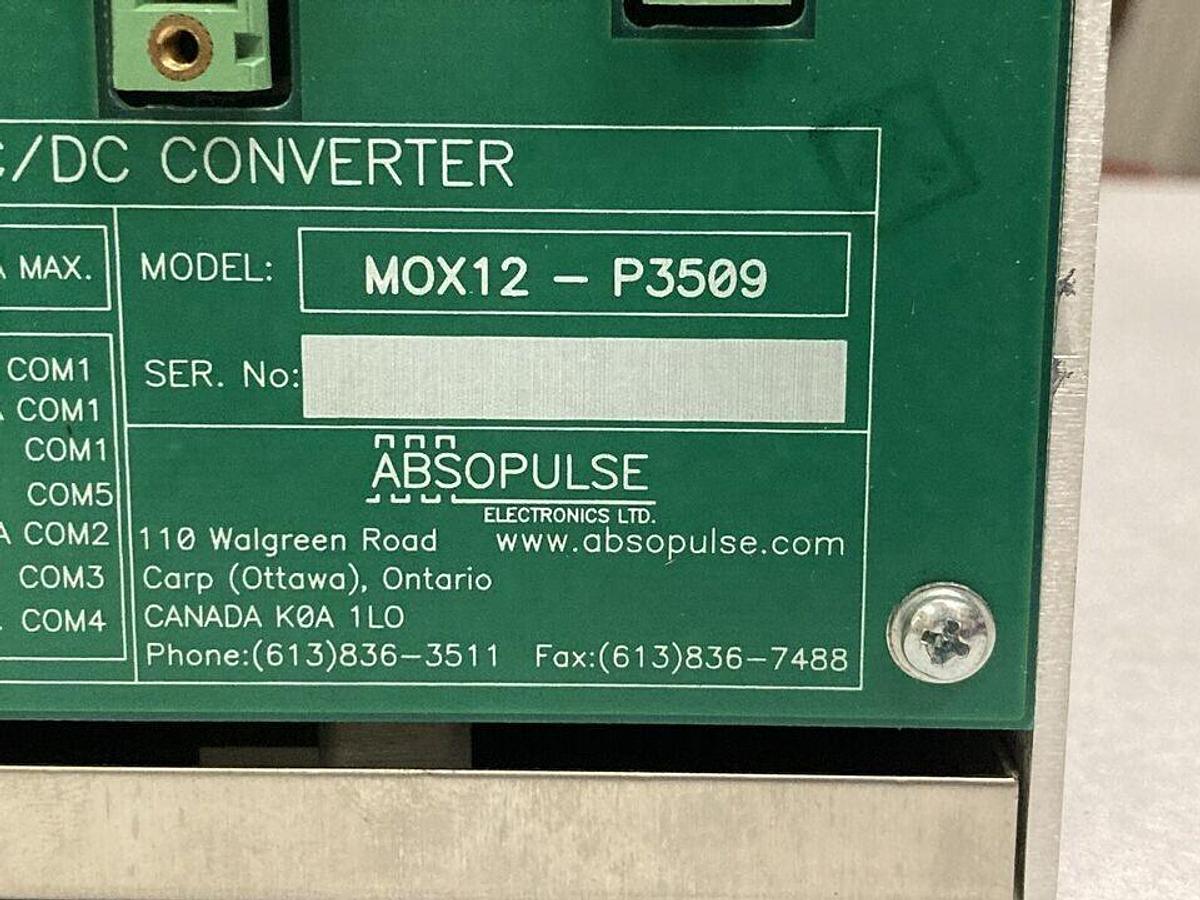 Used Absopulse,MOX12-P3509,Power Supply