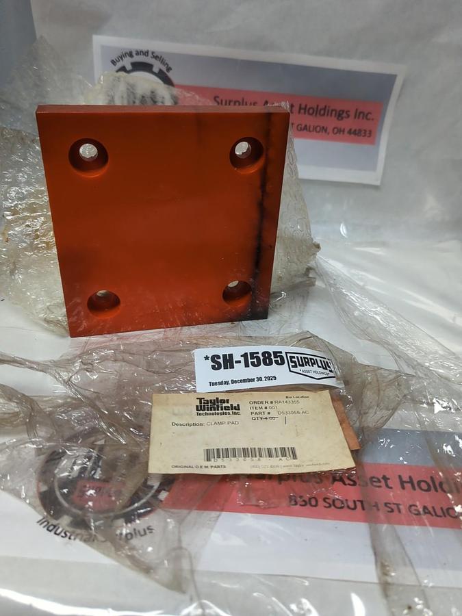 TAYLOR WINDFIELD,D533058-AC,CLAMP PAD WELDER 6 INCH BAW NOS