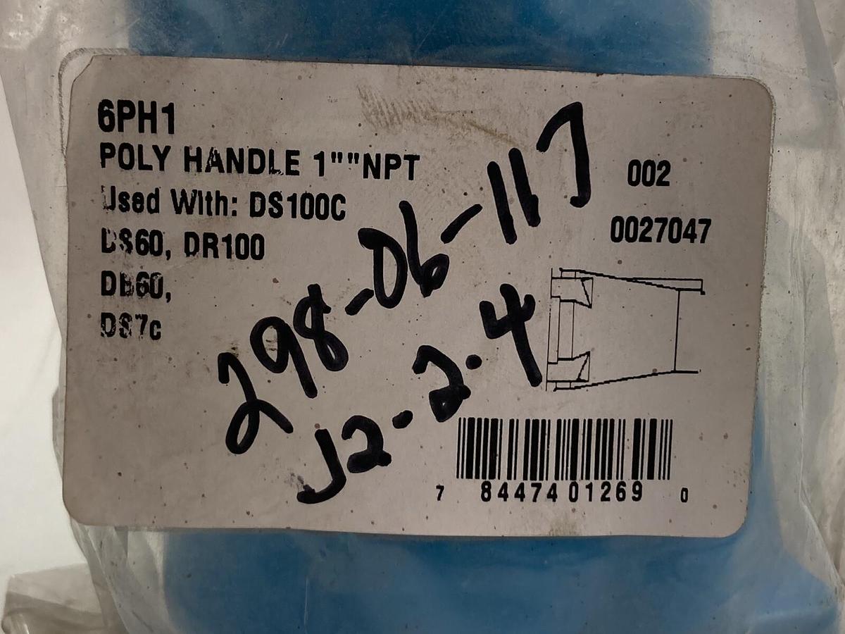 Used Meltric,6PH1,Poly Handle  1 Inch NPT