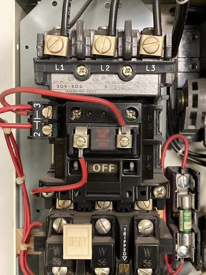 Used Allen-Bradley,2100 2112B,Size 1 Fused MCC 12 INCH Starter Feeder Bucket