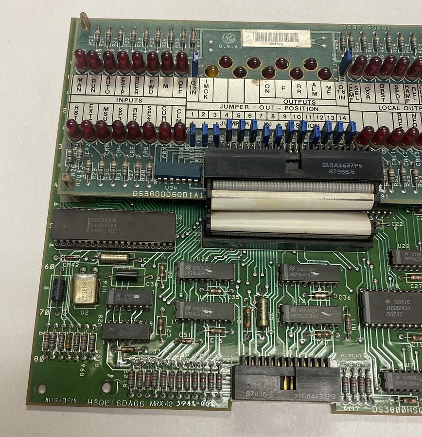 Used General Electric,DS3000HSQE1H1H,Board WITH DS3800DSQD1A1A Sequencer Auxiliary
