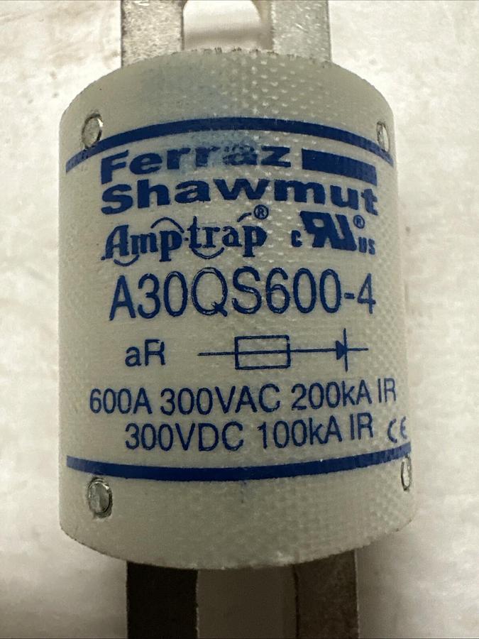 Ferraz Shawmut,A30QS600-4,Amptrap Fuse 600A 300VAC
