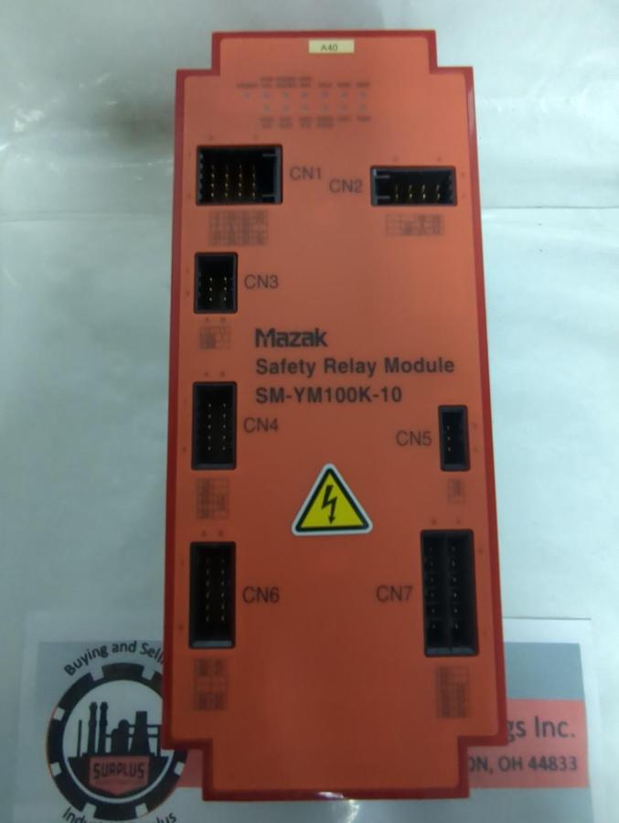 Used MAZAK,SM-YM100K-10,SAFETY RELAY MODULE YAMAZAKI PRE-OWNED