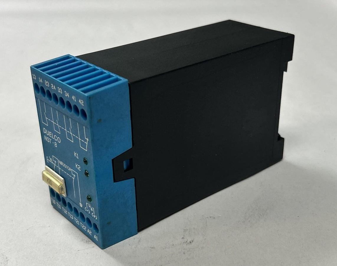 Used DUELCO,NST-8,EMERGENCY STOP SAFETY RELAY