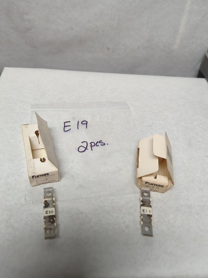 FURNAS,E19,THERMAL OVERLOAD HEATER ELEMENT LOT OF 2 NOS