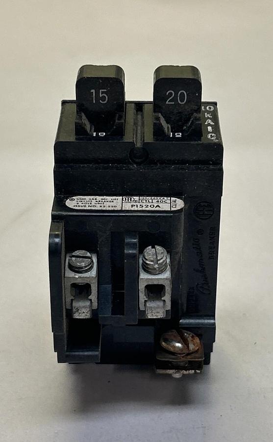 Used ITE GOULD,P1520,PUSHMATIC TANDEM CIRCUIT BREAKER 15/20A 120/240V 1P