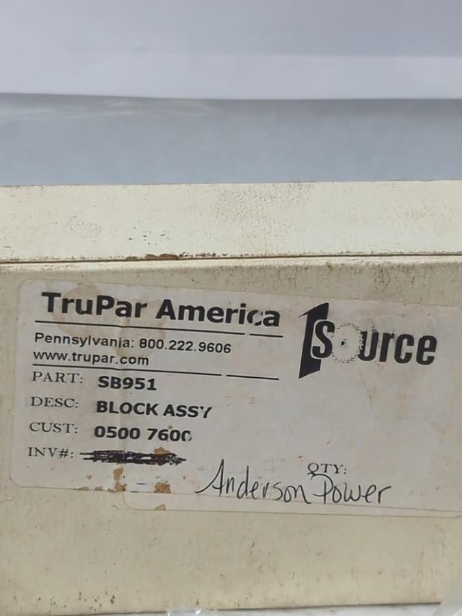 ANDERSON POWER,SB951,BLOCK ASSEMBLY NOS
