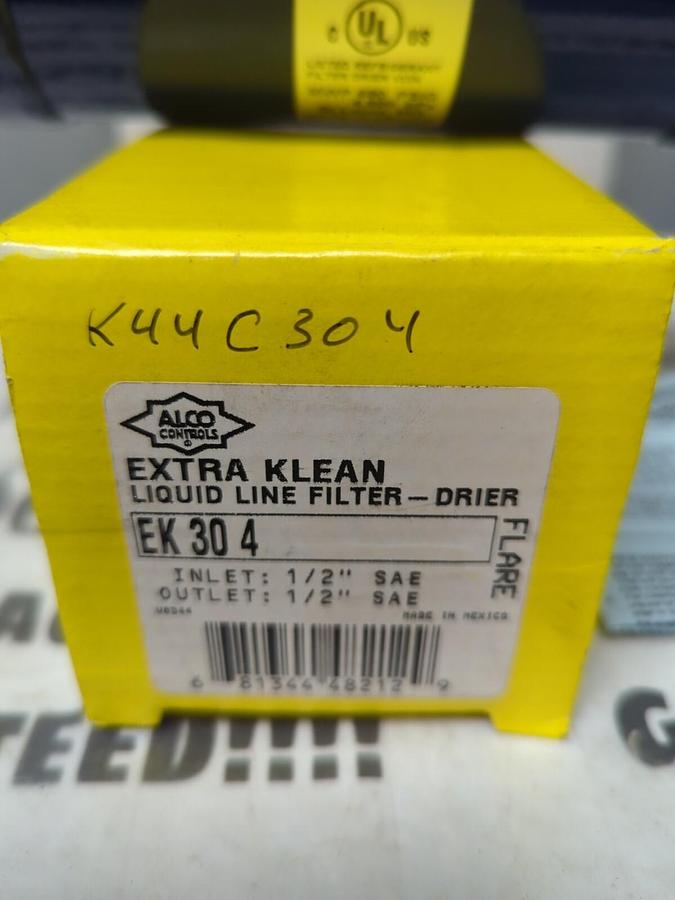 ALCO CONTROLS,EK 30 4,EXTRA KLEAN LIQUID LINE FILTER/DRIER INLET & OUTLET 1/2 IN