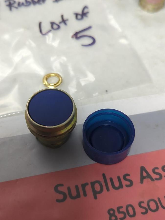 CERUS,CB2-BL6,BLUE PUSHBUTTON WITH RUBBER BOOT LOT OF 5 NOS