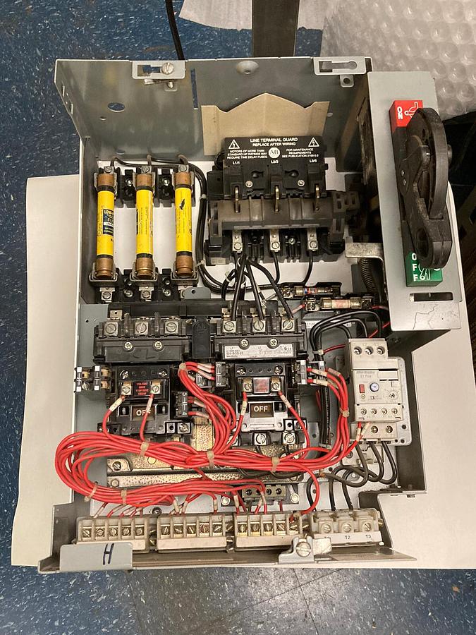 Used Allen-Bradley,2106B,Size 1 Fused MCC 20 Inch REVERSING Starter Feeder Bucket