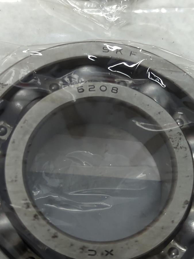 Used SKF,6208,DEEP GROOVE BALL BEARING LOT OF 2 PRE-OWNED