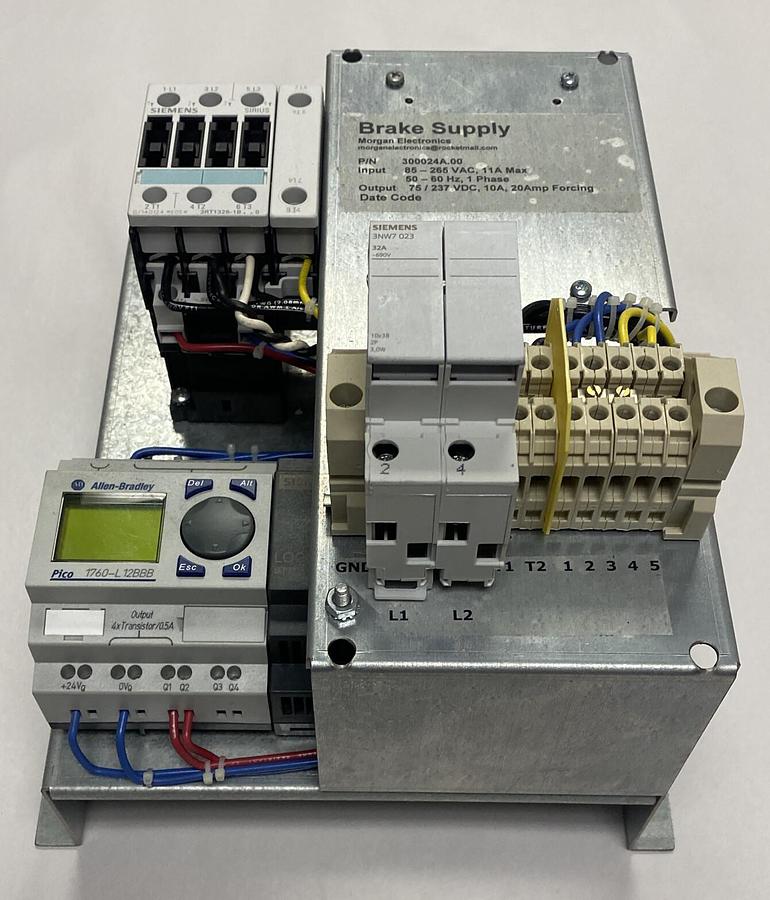Morgan Electronics,300024A.00,Brake Supply 85-265V 11A 40-60Hz 1PH NOS