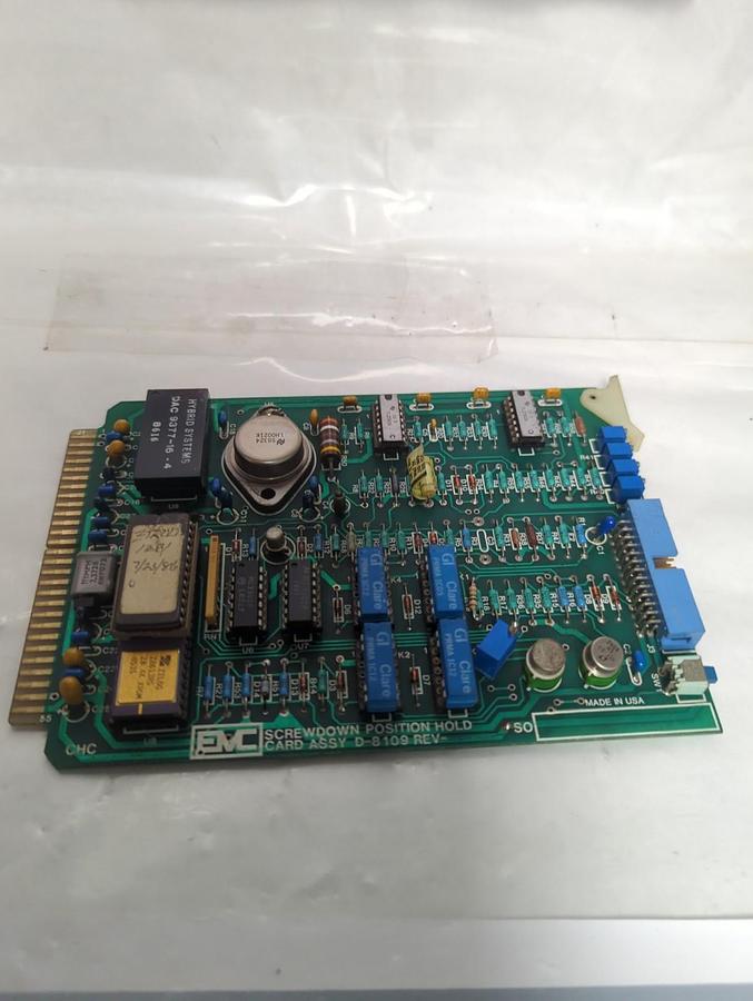 Used EMC,D-8109,SCREWDOWN POSITION HOLD CARD ASSEMBLY PRE-OWNED