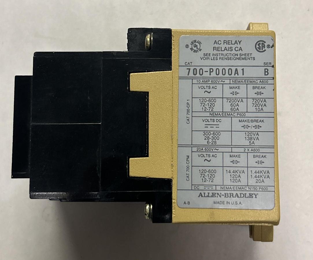 ALLEN BRADLEY,700-P000A1,INDUSTRIAL RELAY NOS