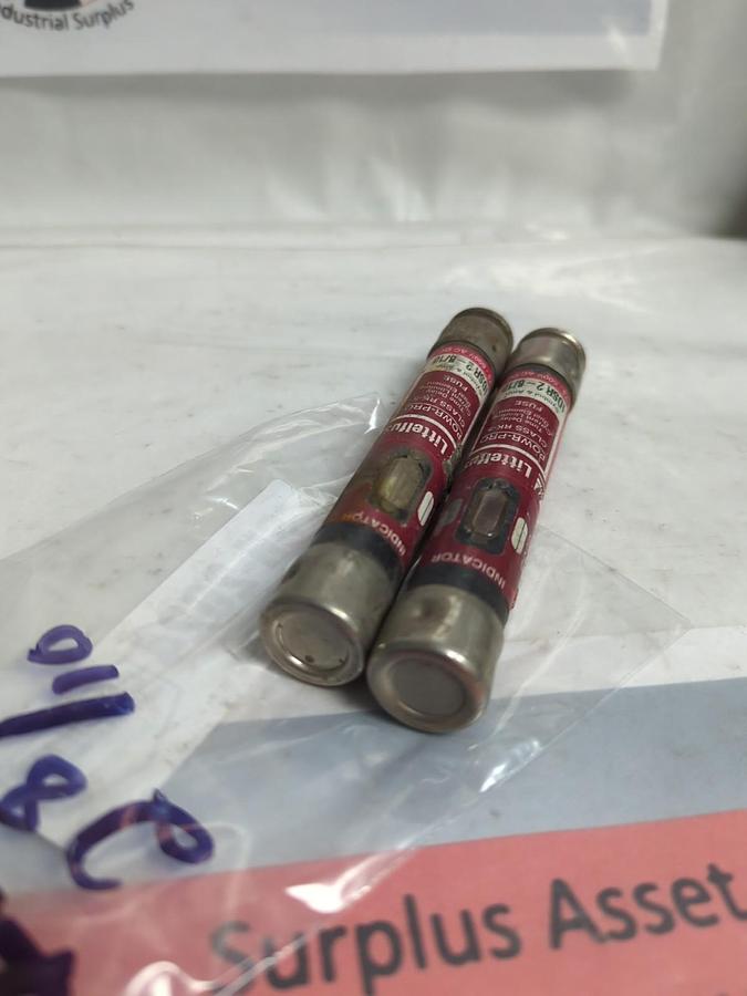 Used LITTELFUSE,IDSR2-8/10,INDICATOR 2-8/10 AMP FUSE LOT OF 2 PRE-OWNED