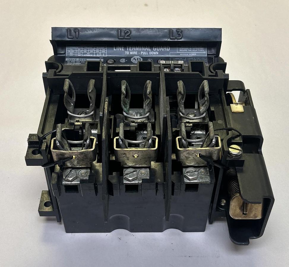 Used ALLEN BRADLEY,1494V-DS60,DISCONNECT SWITCH 60A 600V