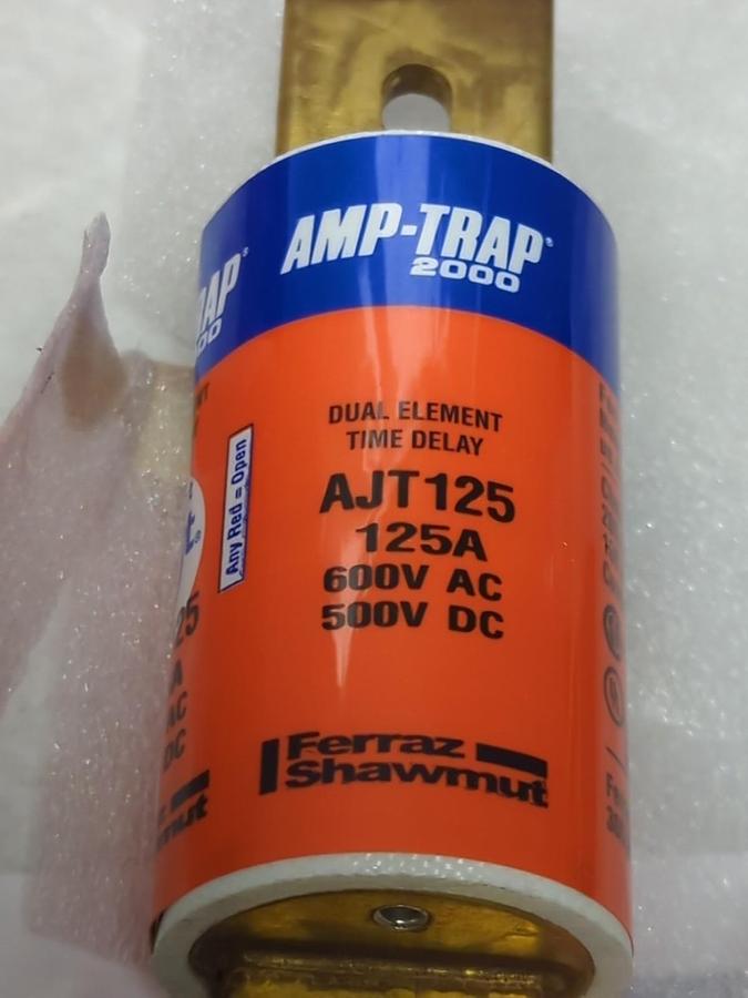 FERRAZ SHAWMUT,AJT125,AMP-TRAP 125 AMP FUSE NOS