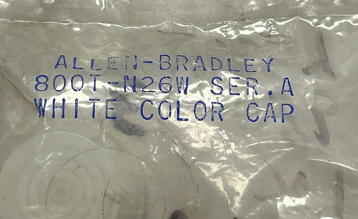 Used ALLEN BRADLEY,800T-N26W,WHITE CAP NEW